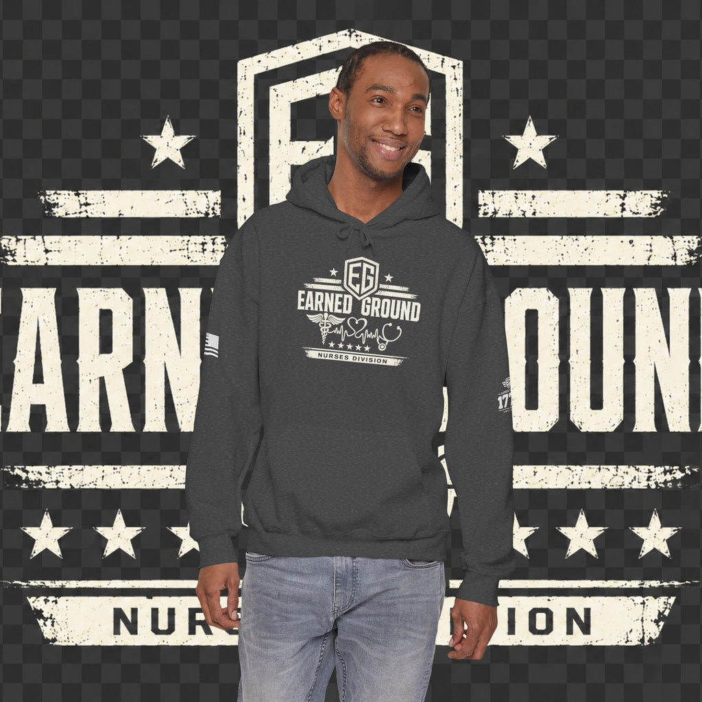 Earned Ground Nurses Division Hoodie — Nurse Tribute Pullover