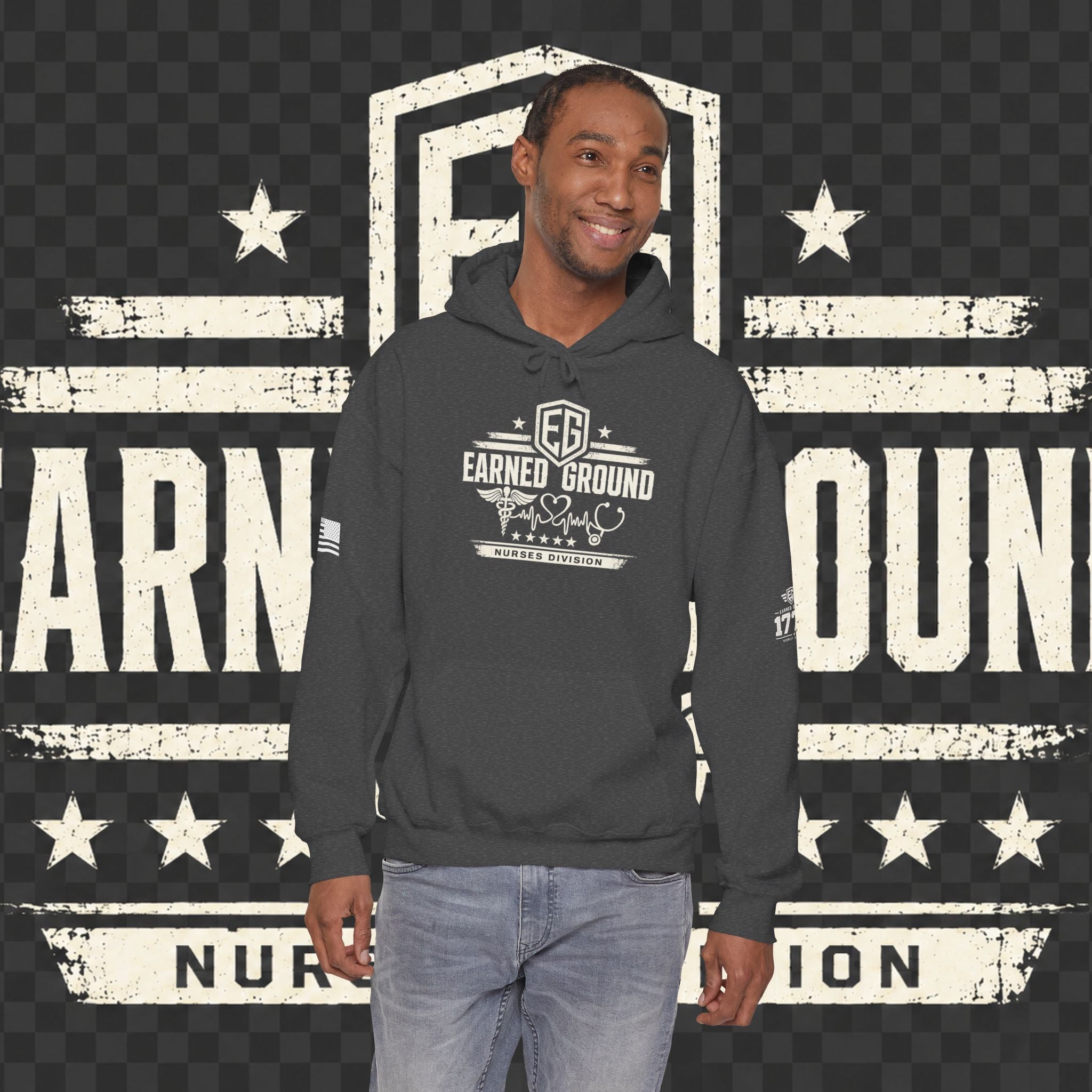 Earned Ground Nurses Division Hoodie — Nurse Tribute Pullover