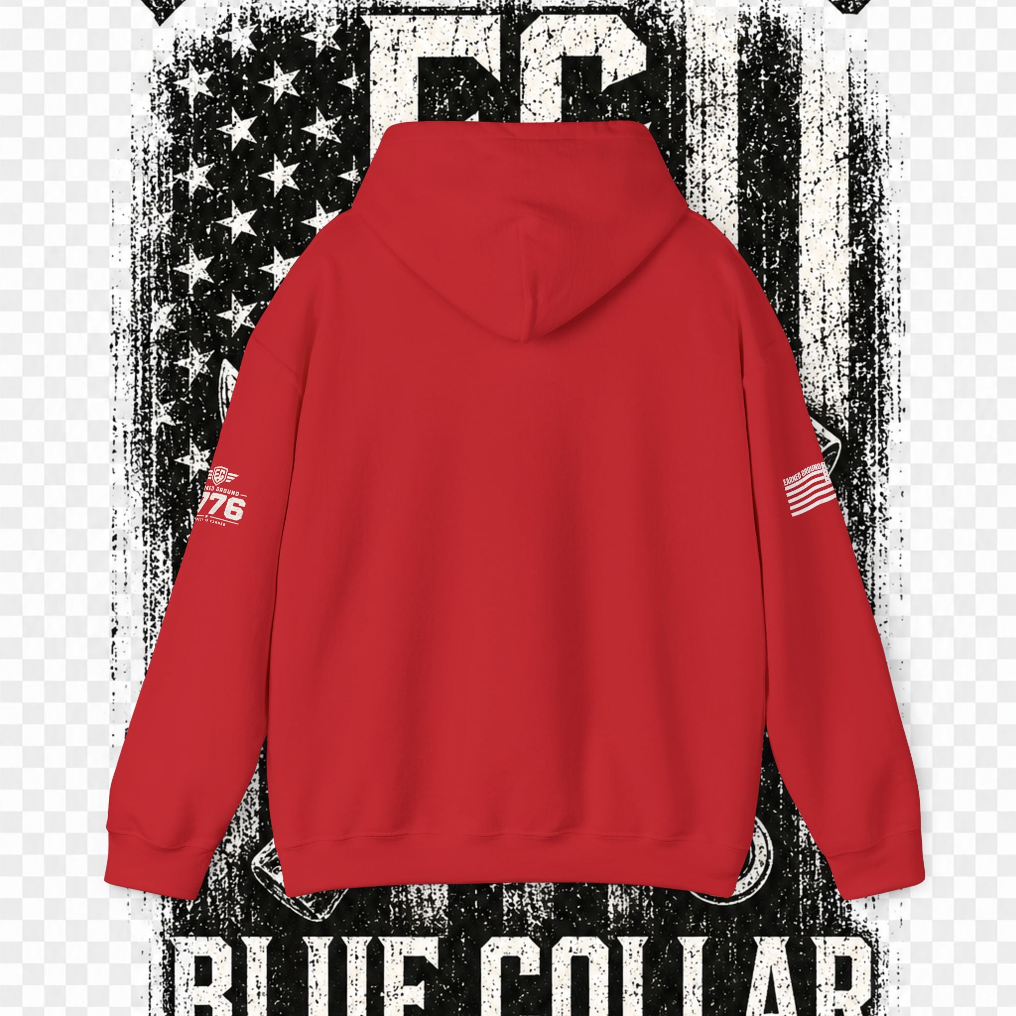 Earned Ground Blue Collar Hoodie – Blue Collar Division Hoodie