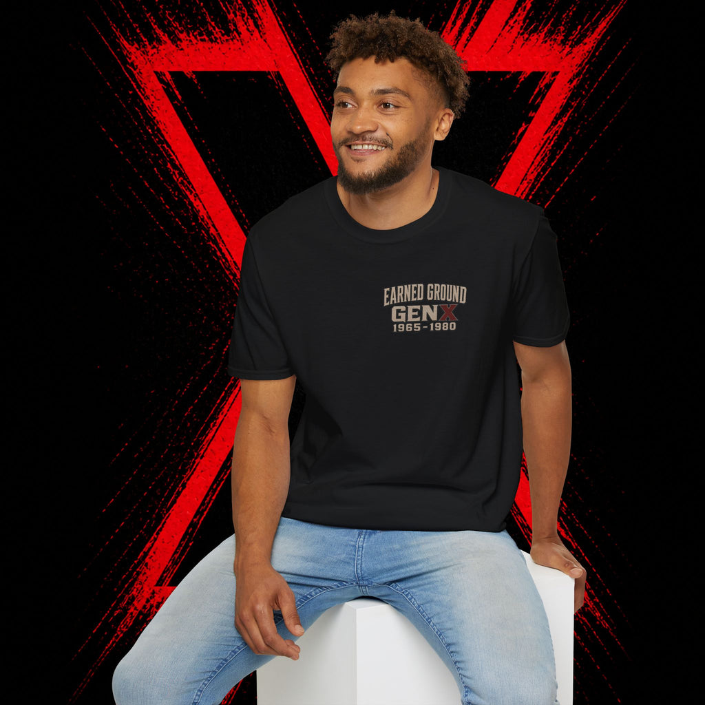 Earned Ground Gen X 1965–1980 Retro Vintage Tee— Gen X 1965–1980 Retro Vintage Tee