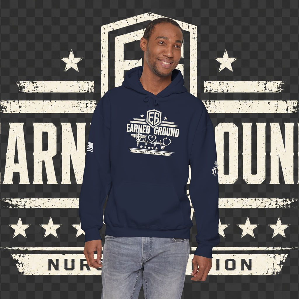 Earned Ground Nurses Division Hoodie — Nurse Tribute Pullover