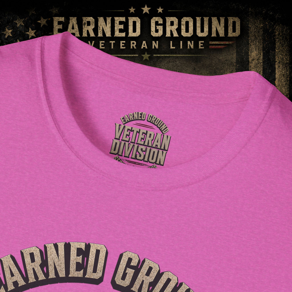 Earned Ground Veteran Division 'Service Built This'— Military Tribute Tee
