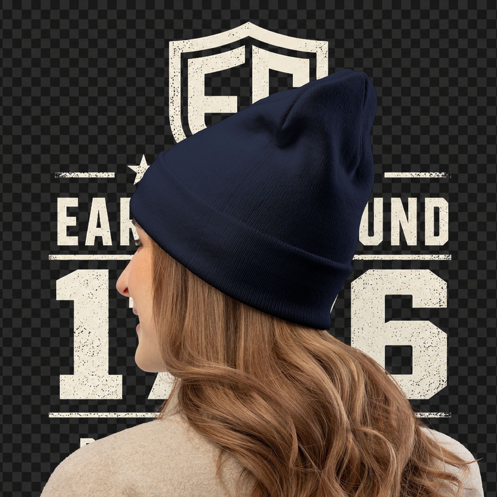 EARNED GROUND 1776 "Respect Is Earned" Embroidered Knit Beanie