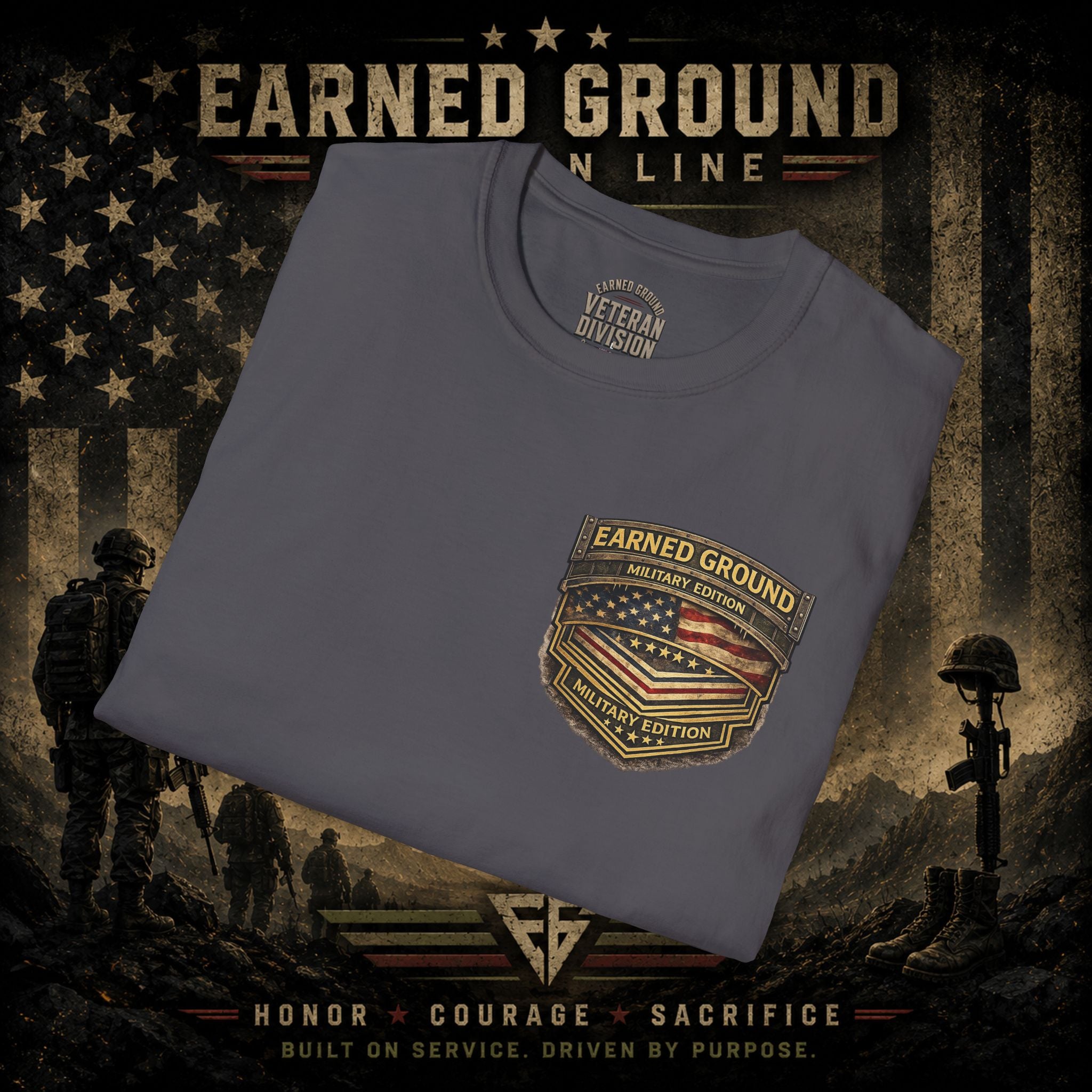 Earned Ground Military Divison — Honor Courage Sacrifice