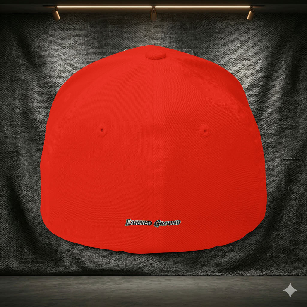 EARNED GROUND FLEX FIT — Elegant Script 'E & G' LOGO BALL CAP