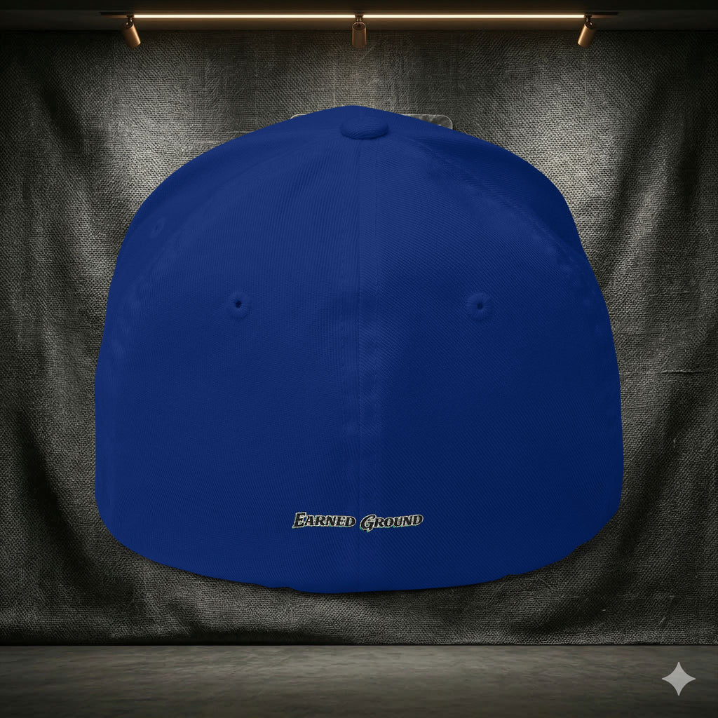 EARNED GROUND FLEX FIT — Elegant Script 'E & G' LOGO BALL CAP