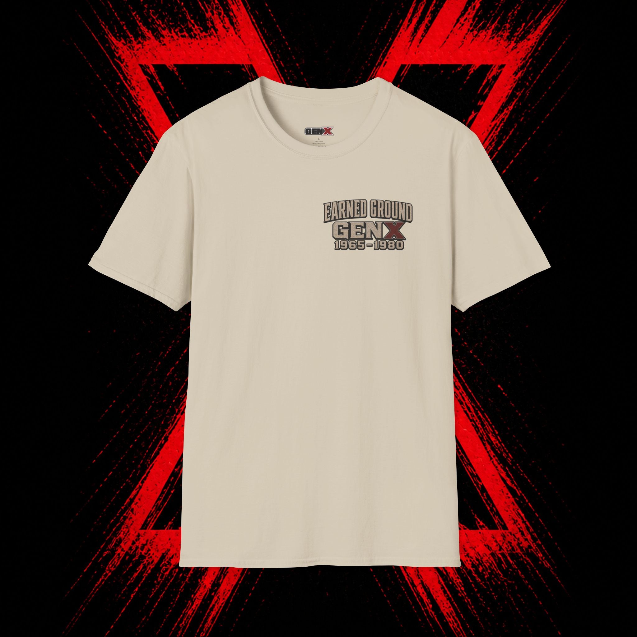Earned Ground Gen X 1965–1980 Retro Vintage Tee— Gen X 1965–1980 Retro Vintage Tee