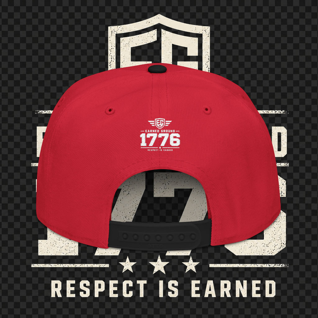 Earned Ground Embroidered Snapback Hat – Respect Is Earned Logo