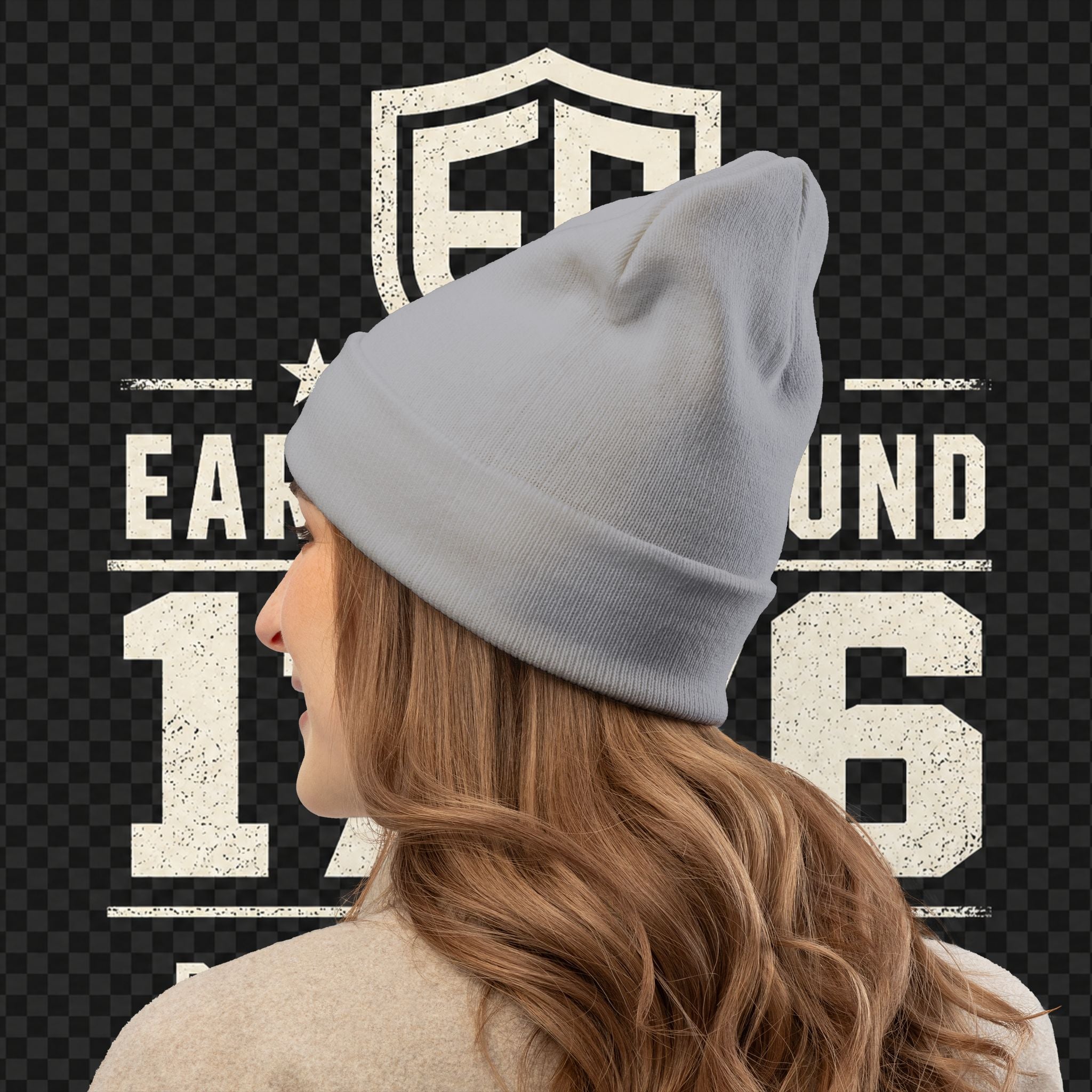 EARNED GROUND 1776 "Respect Is Earned" Embroidered Knit Beanie