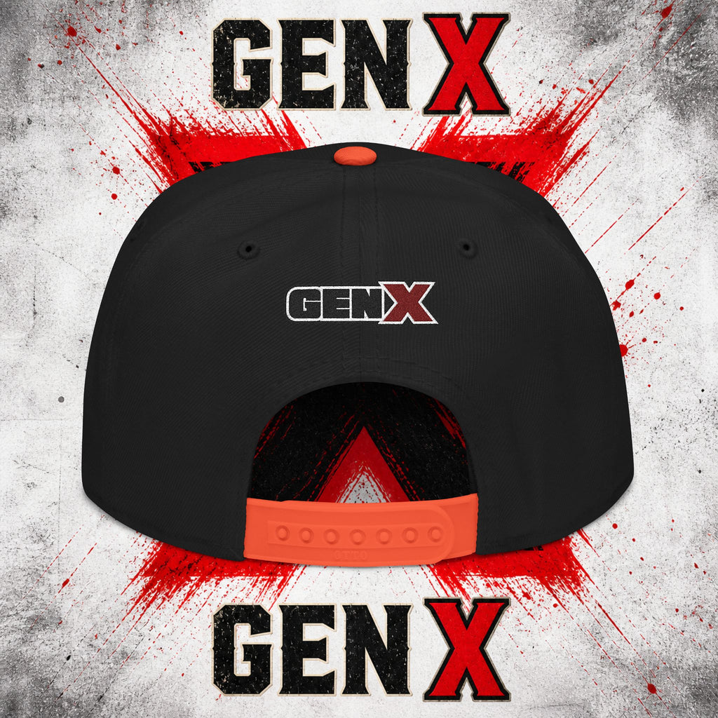 Gen X Embroidered Flat Bill Ball Cap — Gen X Proud 1965–1980