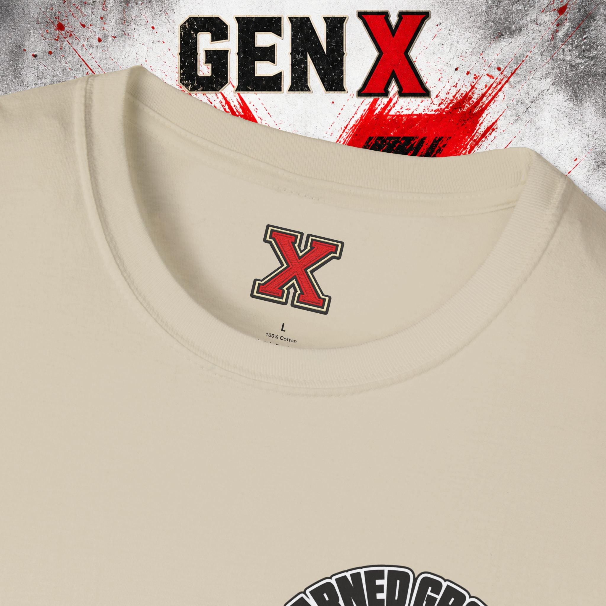 EARNED GROUD Gen X 1965–1980 Retro Logo T-Shirt