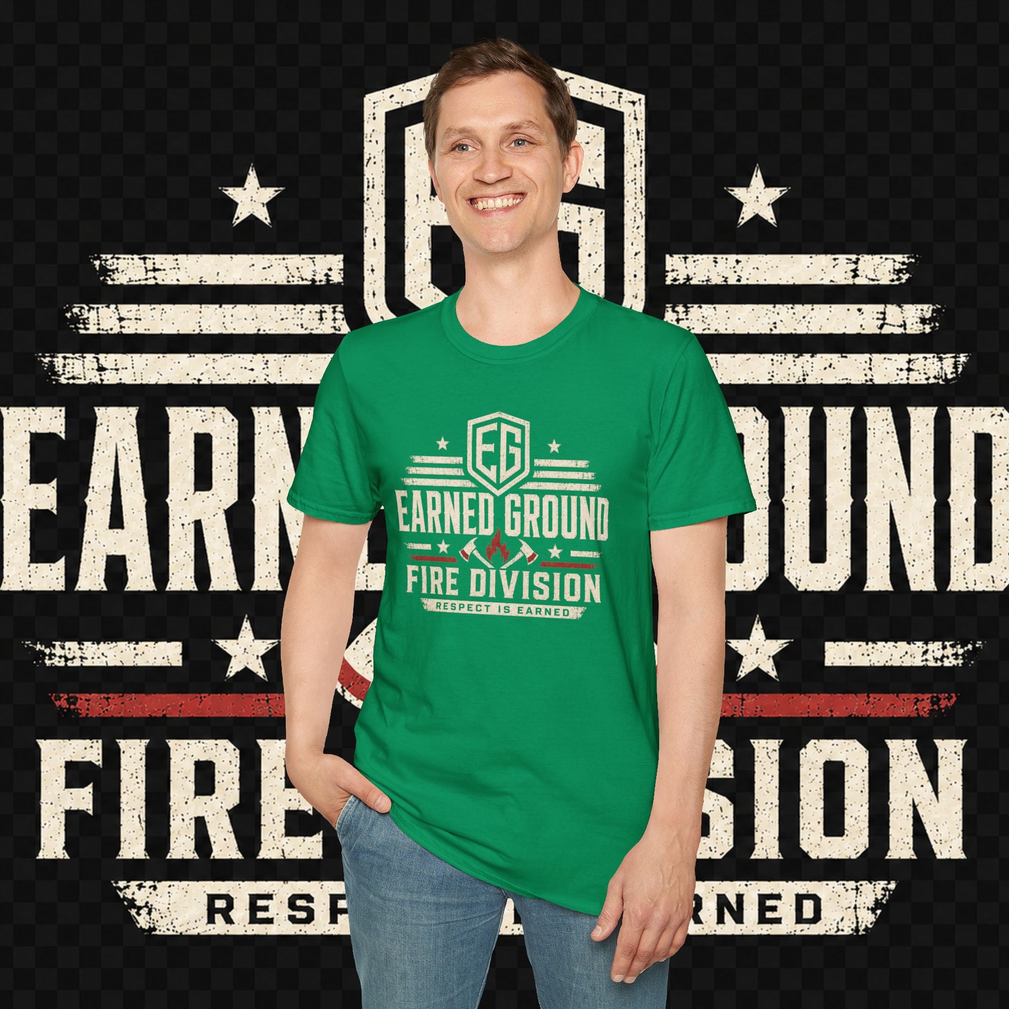 Earned Ground Fire Division T‑Shirt