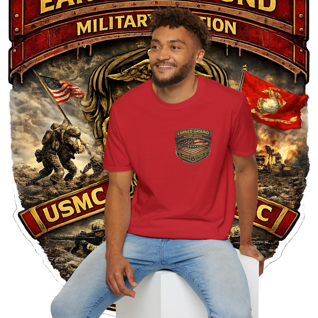 Earned Ground Military Edition USMC — USMC Military Tribute Pocket Tee