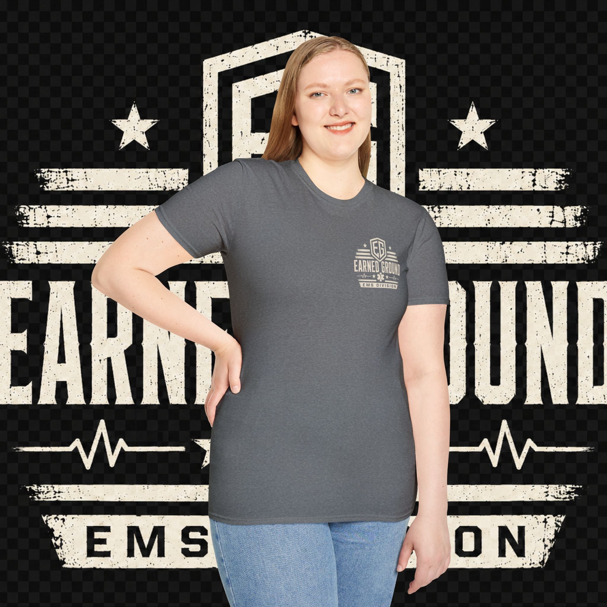 EARNED GROUND EMS DIVISON Heritage T-Shirt -