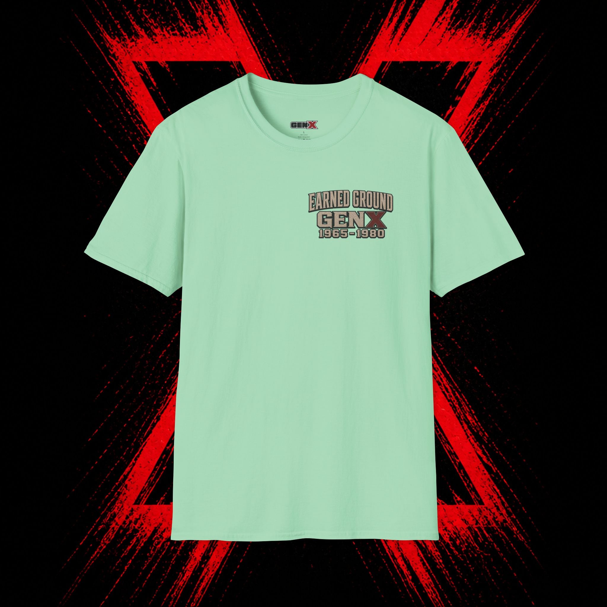 Earned Ground Gen X 1965–1980 Retro Vintage Tee— Gen X 1965–1980 Retro Vintage Tee