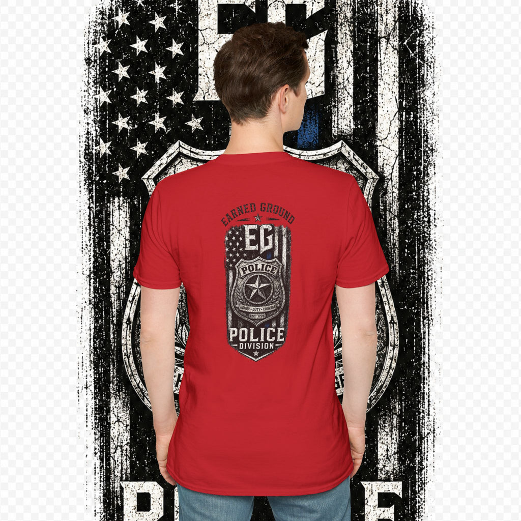 EARNED GROUND POLICE DIVISION--BACK THE BLUE