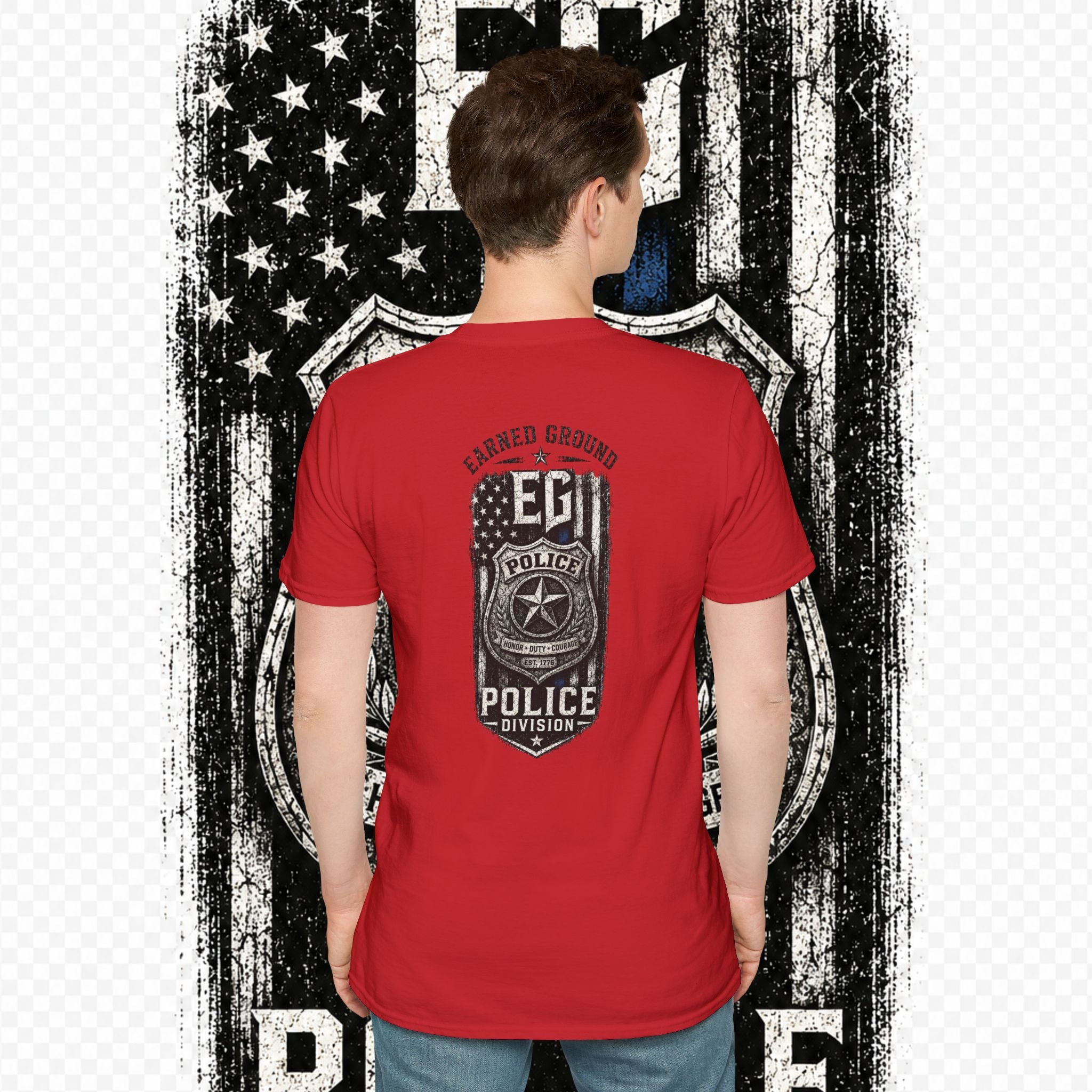 EARNED GROUND POLICE DIVISION--BACK THE BLUE