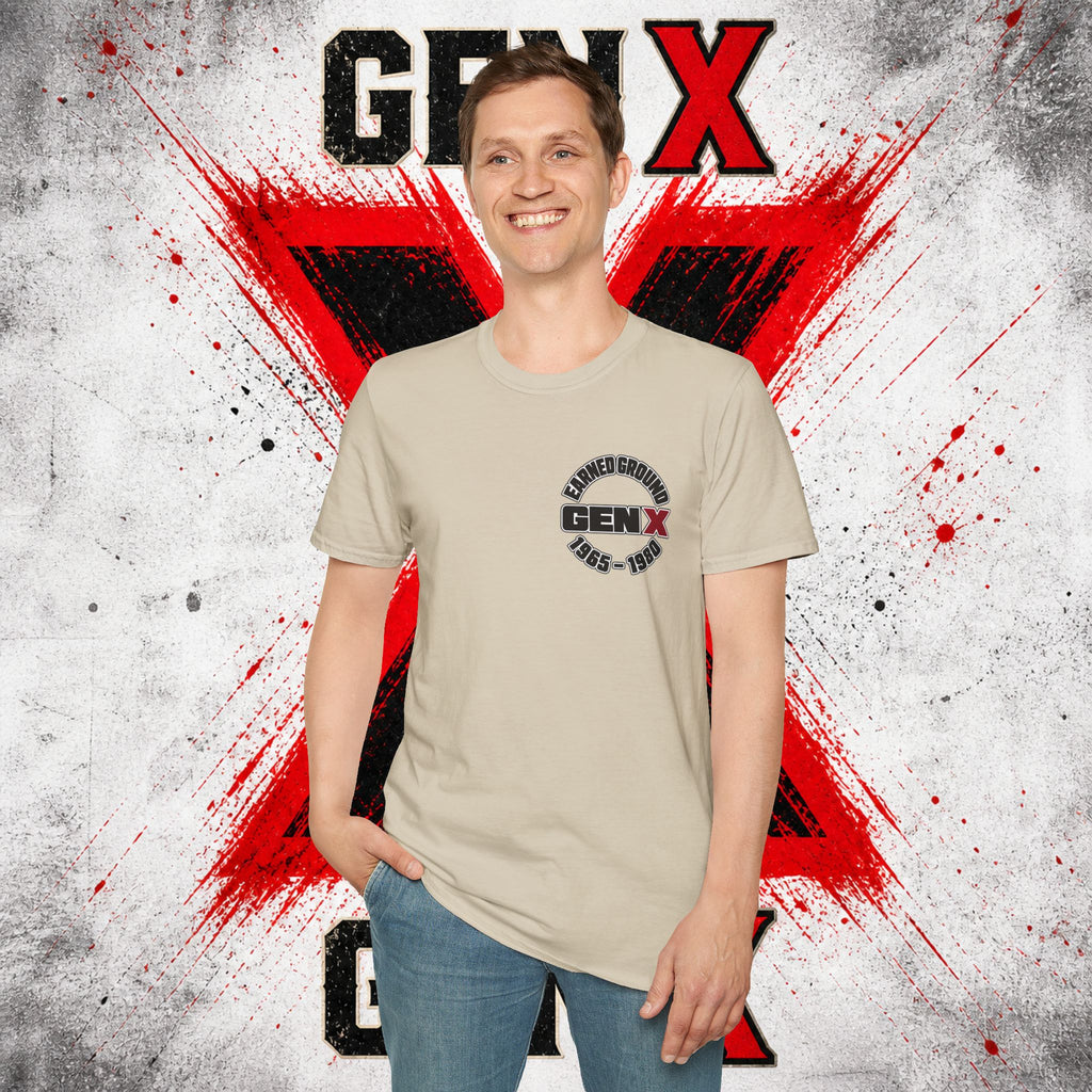 EARNED GROUD Gen X 1965–1980 Retro Logo T-Shirt