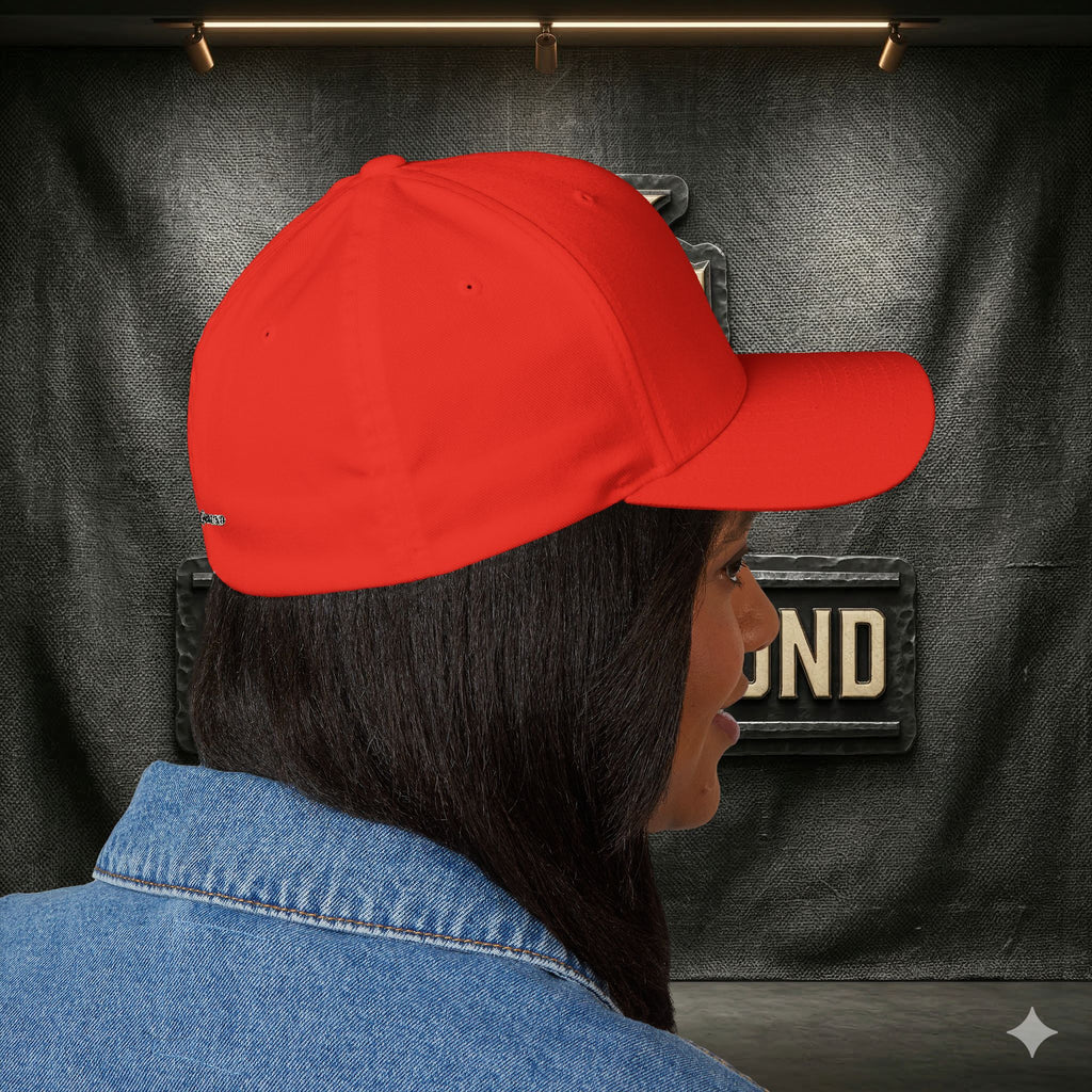 EARNED GROUND FLEX FIT — Elegant Script 'E & G' LOGO BALL CAP