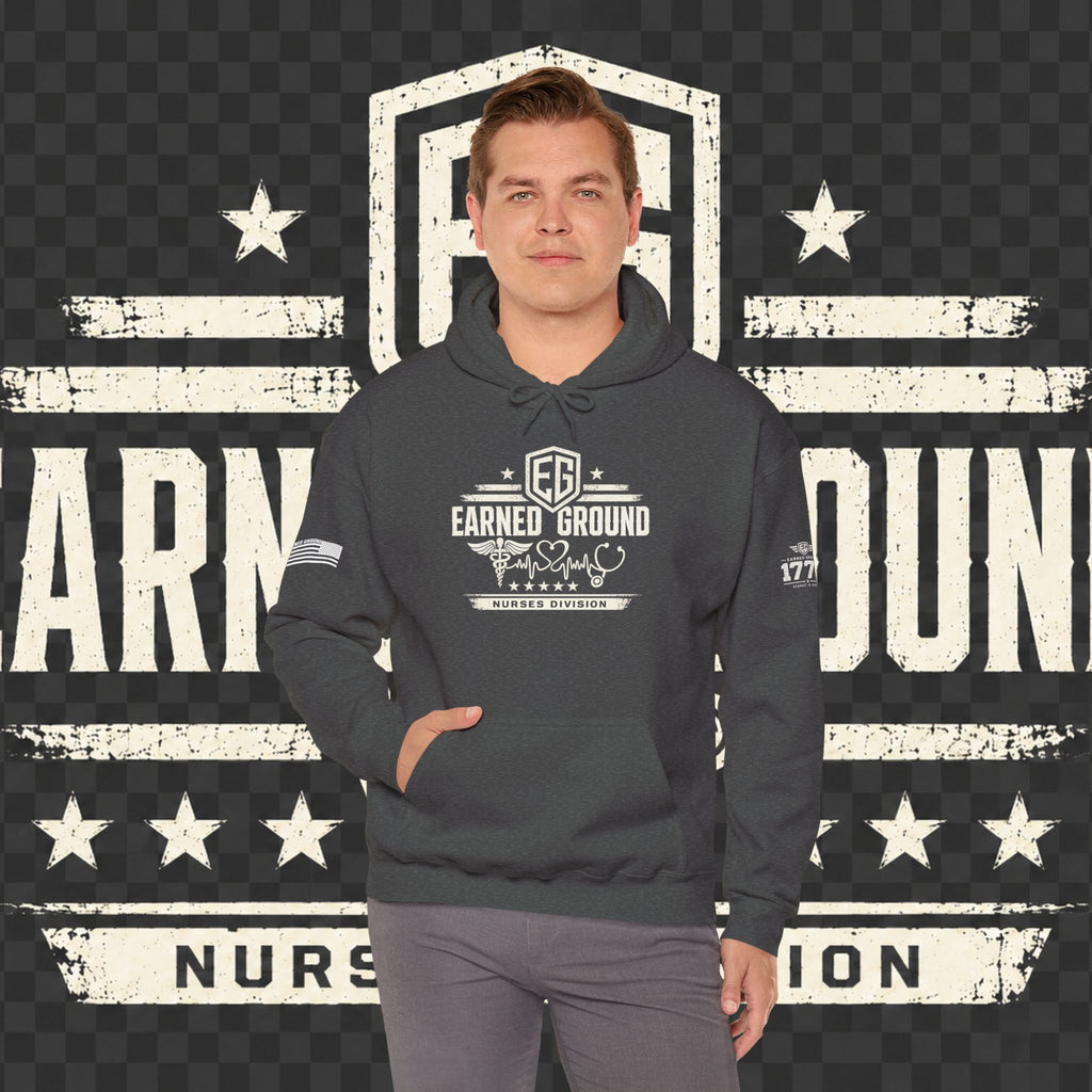 Earned Ground Nurses Division Hoodie — Nurse Tribute Pullover