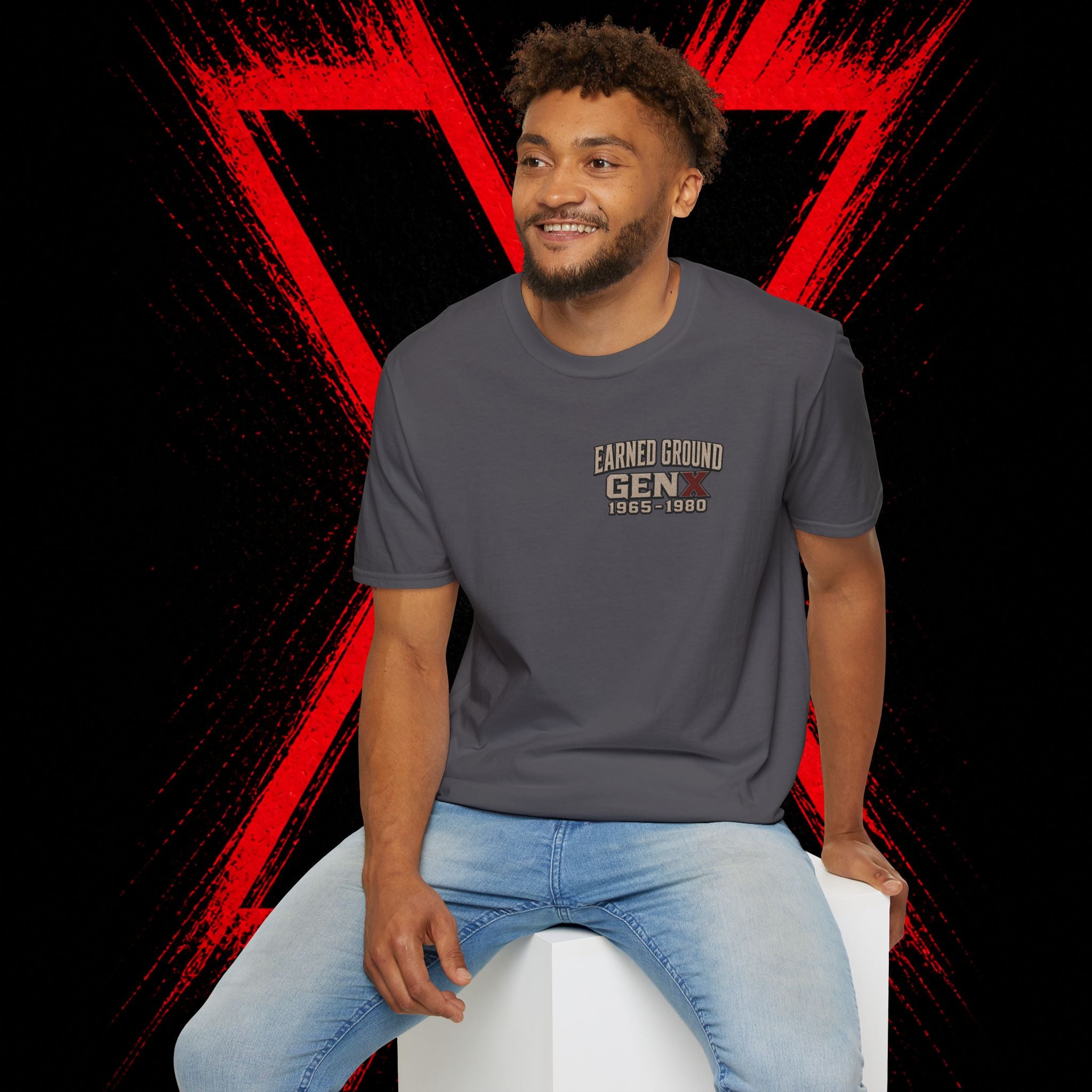 Earned Ground Gen X 1965–1980 Retro Vintage Tee— Gen X 1965–1980 Retro Vintage Tee