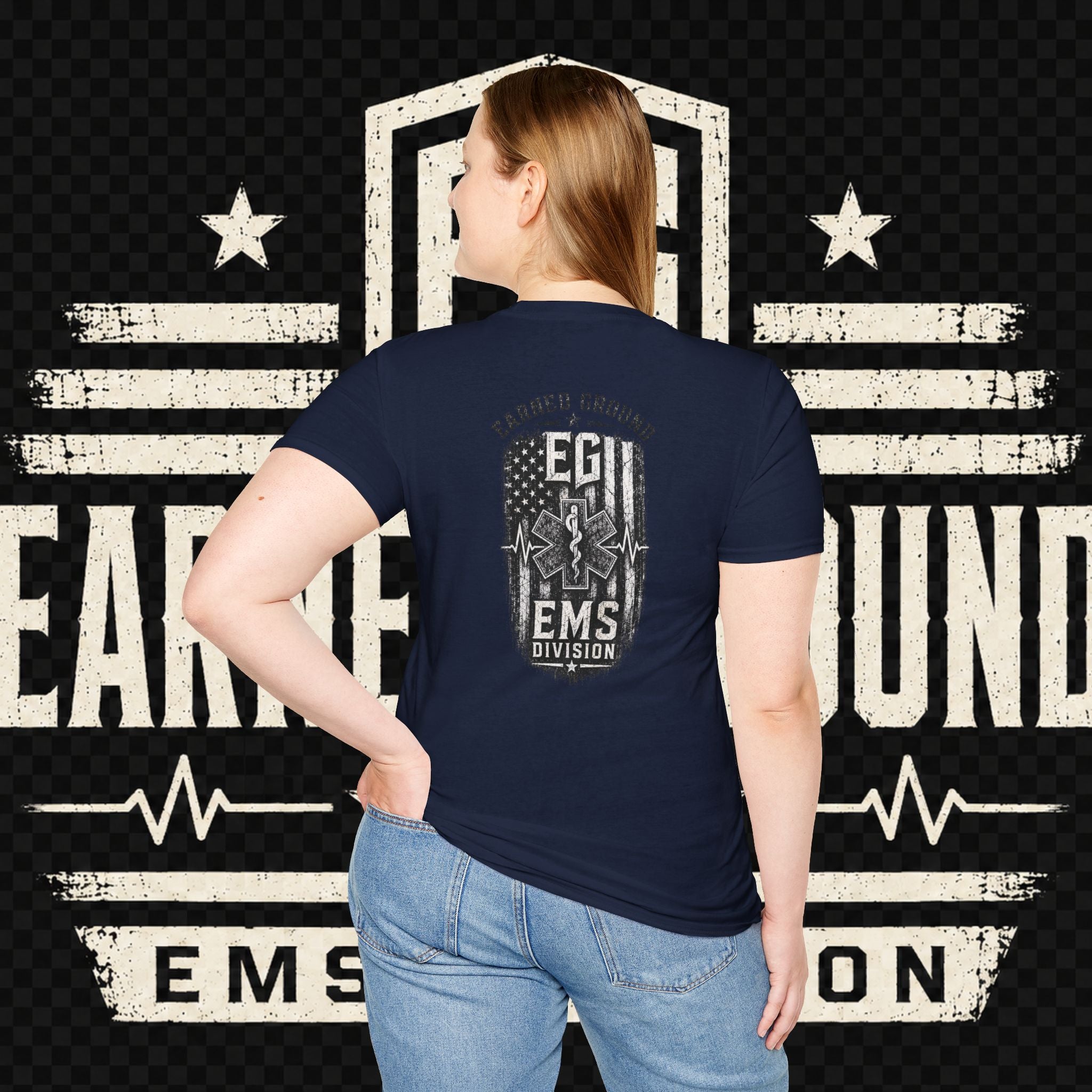 EARNED GROUND EMS DIVISON Heritage T-Shirt -