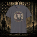 Earned Ground Veteran Division 'Service Built This'— Military Tribute Tee