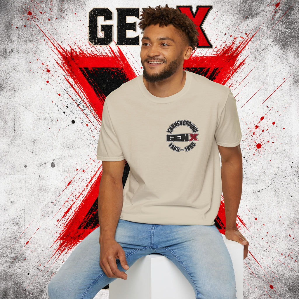 EARNED GROUD Gen X 1965–1980 Retro Logo T-Shirt