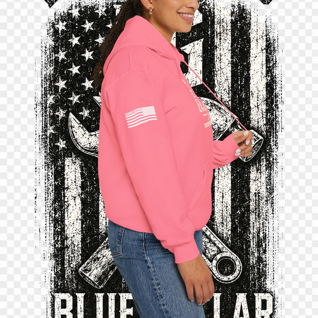 Earned Ground Blue Collar Hoodie – Blue Collar Division Hoodie
