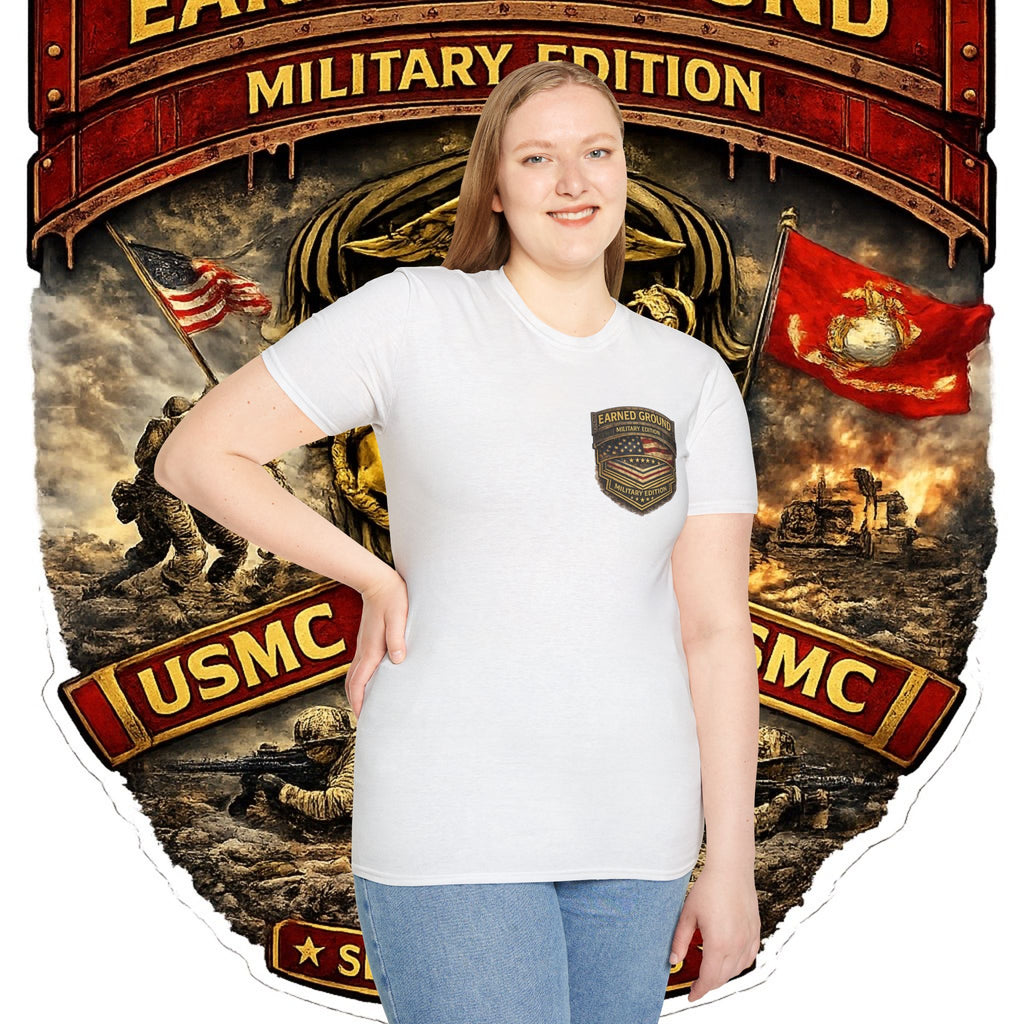 Earned Ground Military Edition USMC — USMC Military Tribute Pocket Tee