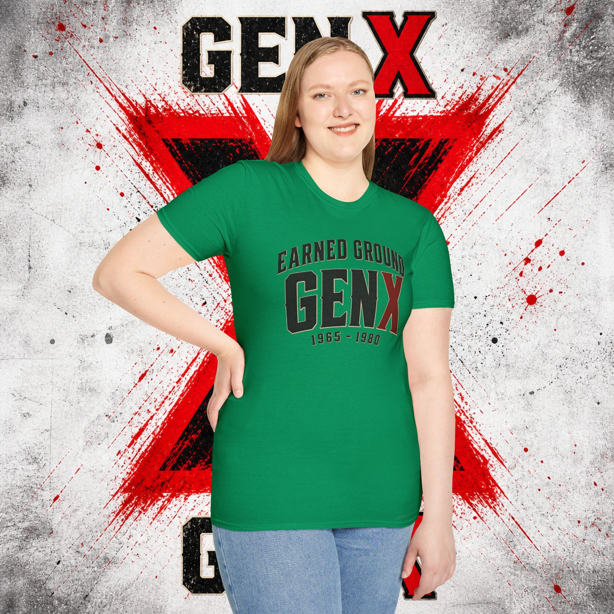Earned Ground GEN X T-Shirt — 1965–1980 Retro Pride Tee