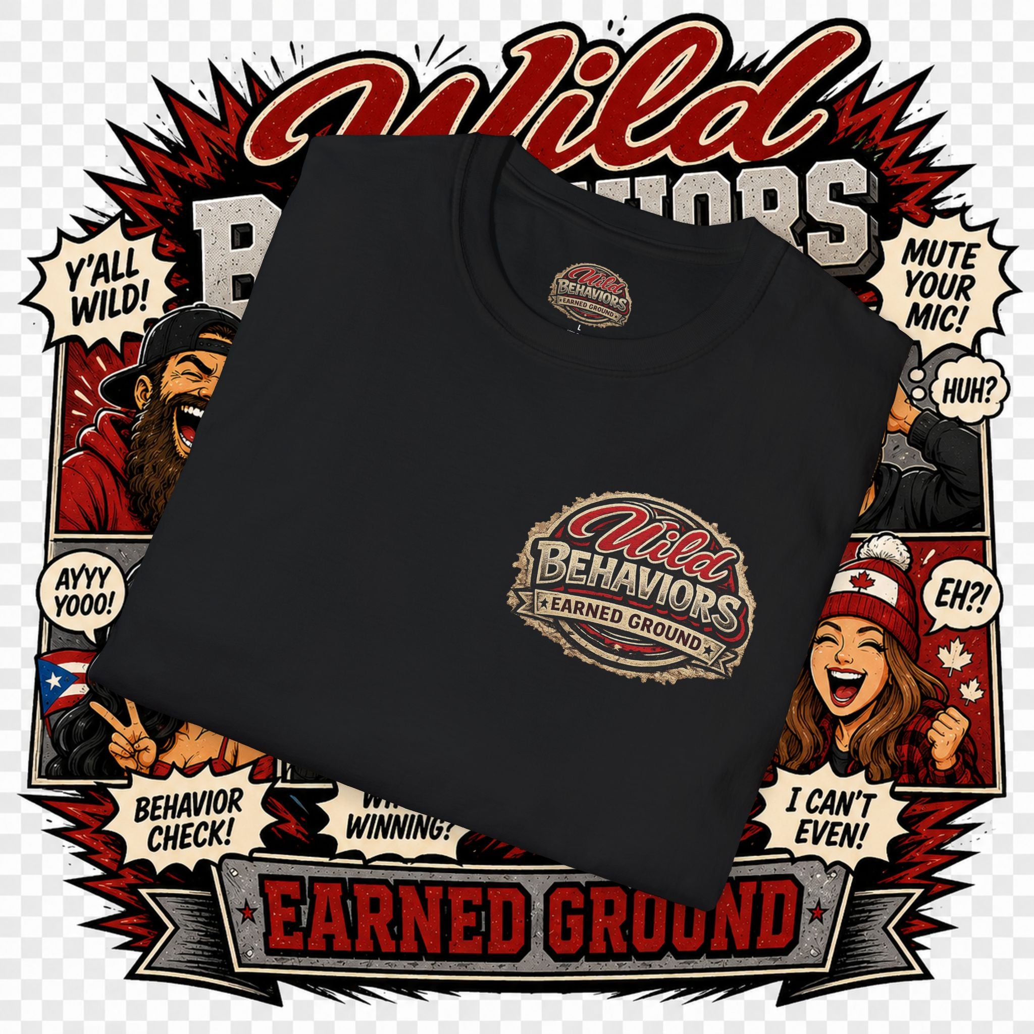Earned Ground-- "Wild Behaviors" Tee