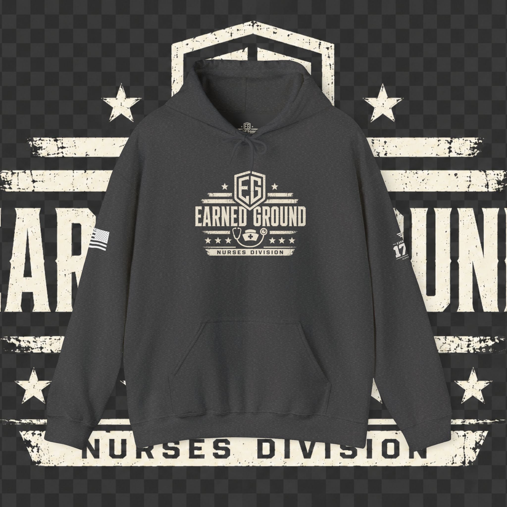 Earned Ground Nurses Division Hoodie — Nurse Tribute Pullover