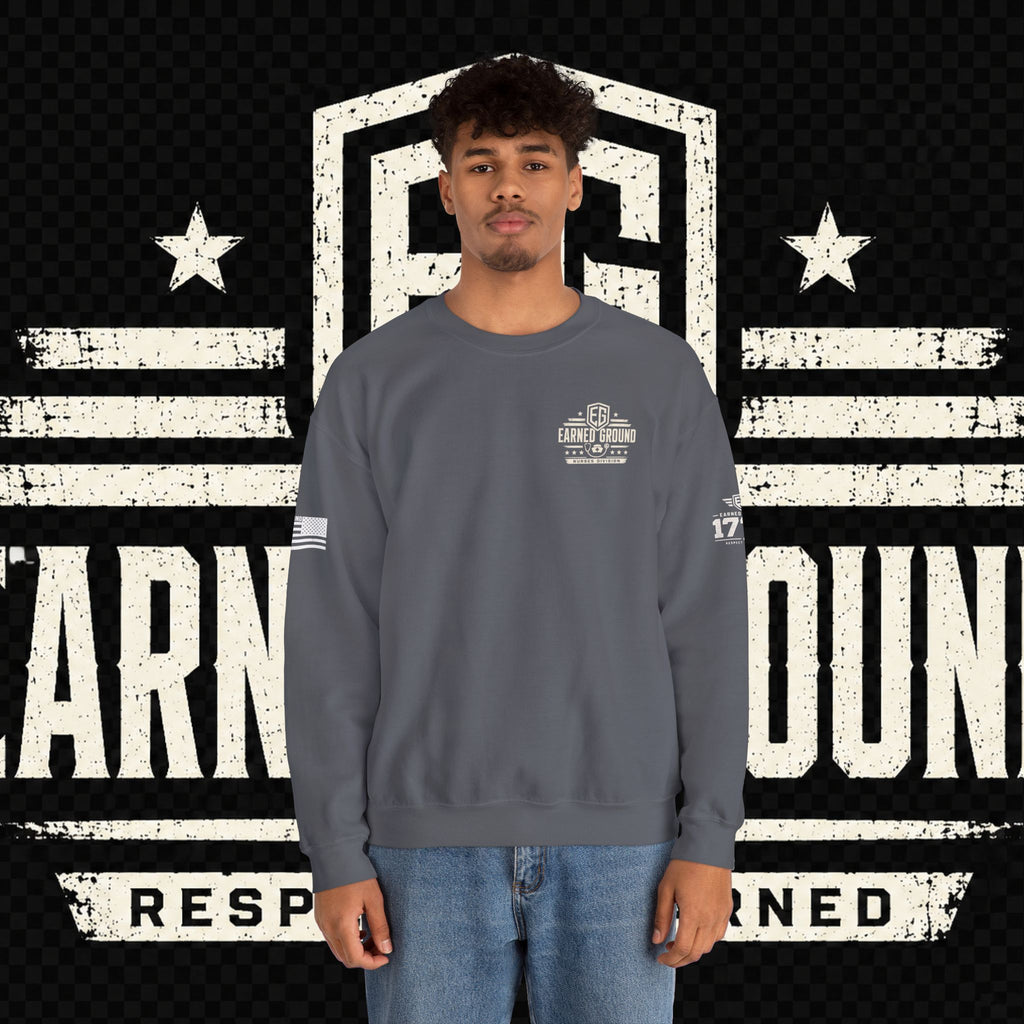 EARNED GROUND Nurses Division Crewneck Sweatshirt – Nurses Caduceus Badge Design