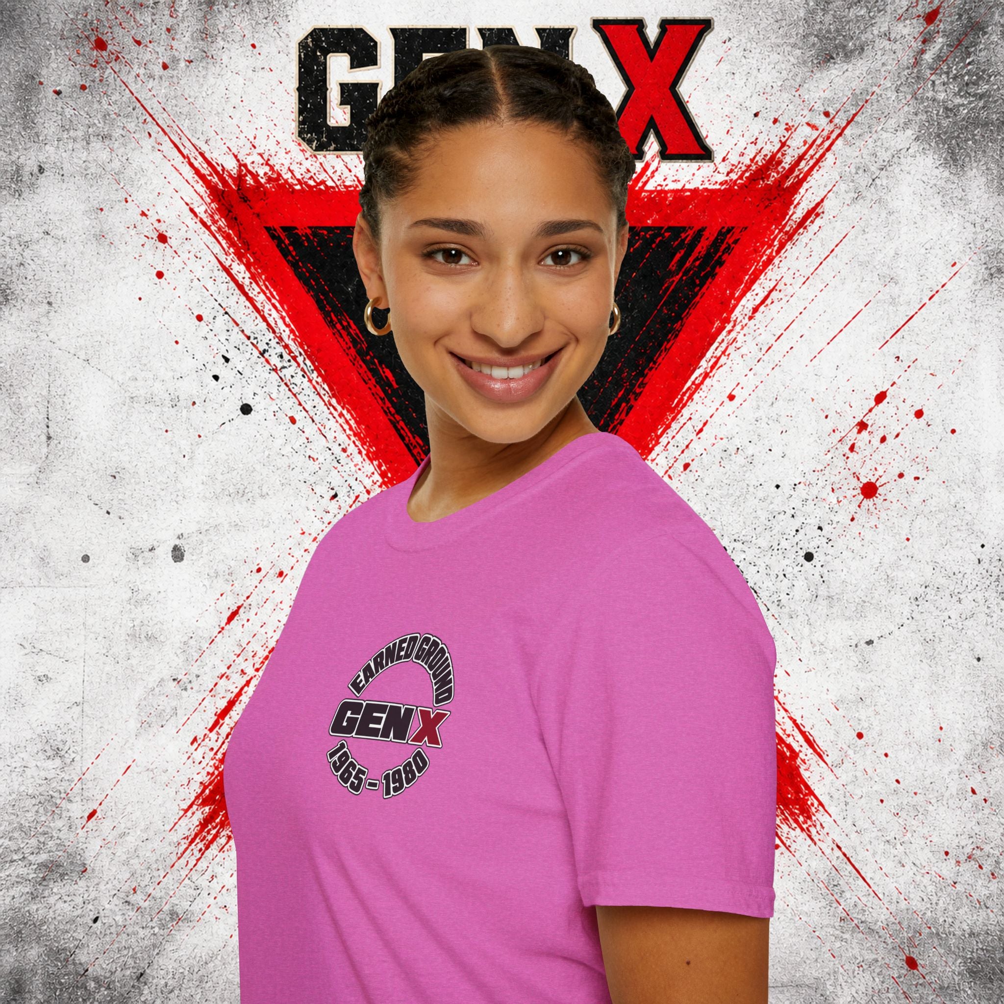 EARNED GROUD Gen X 1965–1980 Retro Logo T-Shirt