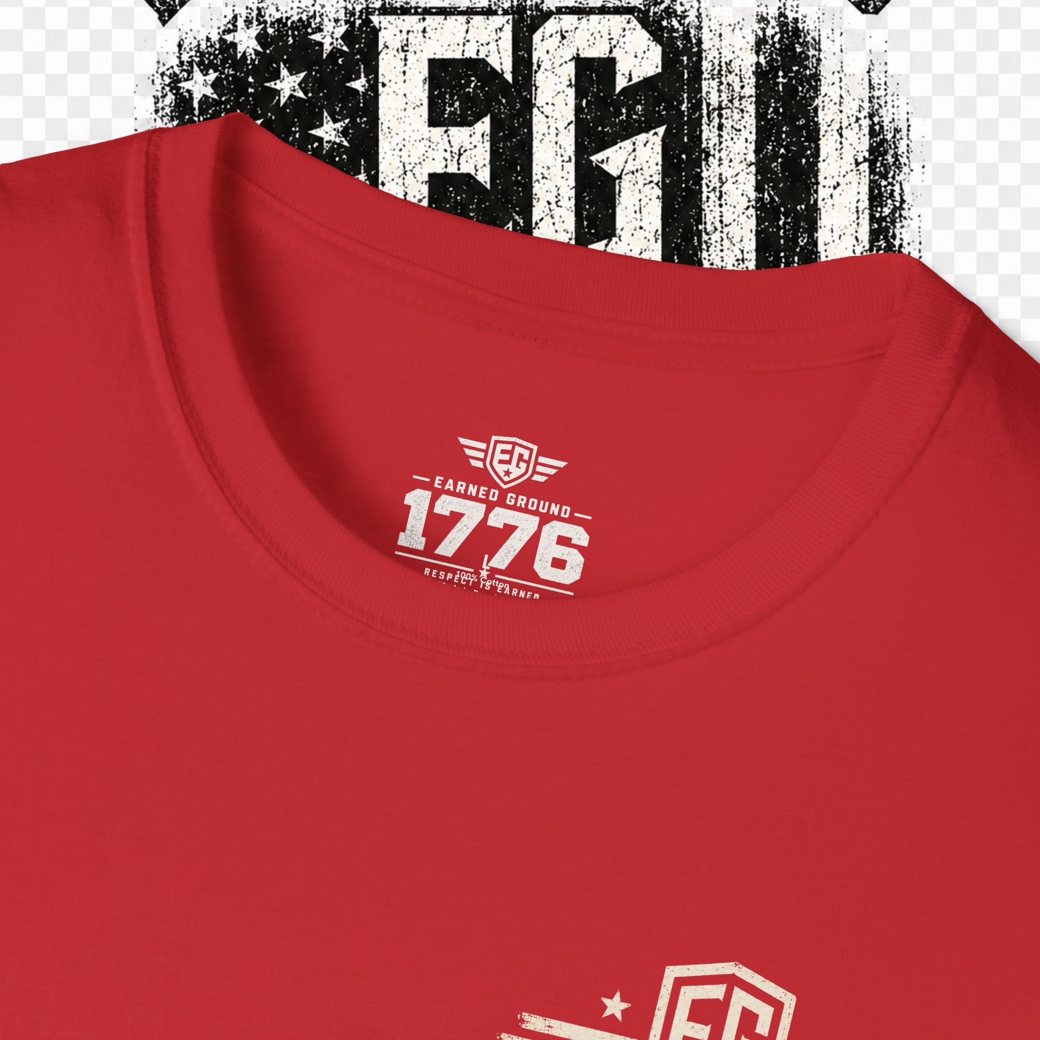 EARNED GROUND "BLUE COLLAR DIVISION" Coastal Calm Graphic T-Shirt
