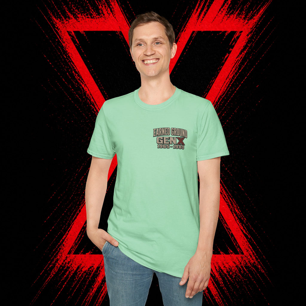 Earned Ground Gen X 1965–1980 Retro Vintage Tee— Gen X 1965–1980 Retro Vintage Tee