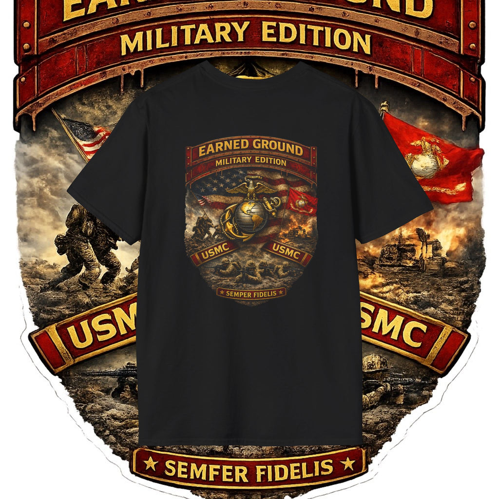 Earned Ground Military Edition USMC — USMC Military Tribute Pocket Tee