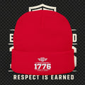 EARNED GROUND 1776 "Respect Is Earned" Embroidered Knit Beanie