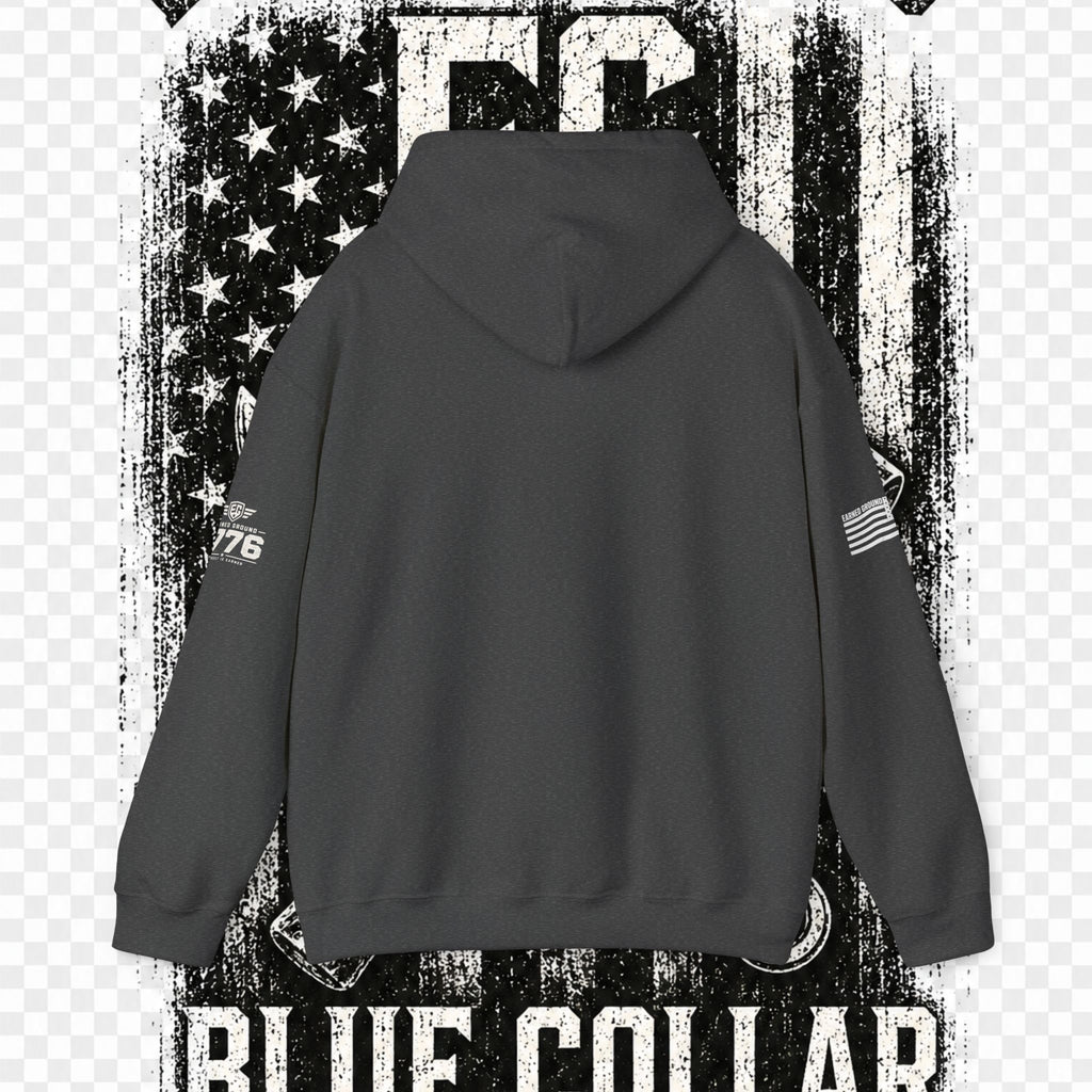 Earned Ground Blue Collar Hoodie – Blue Collar Division Hoodie