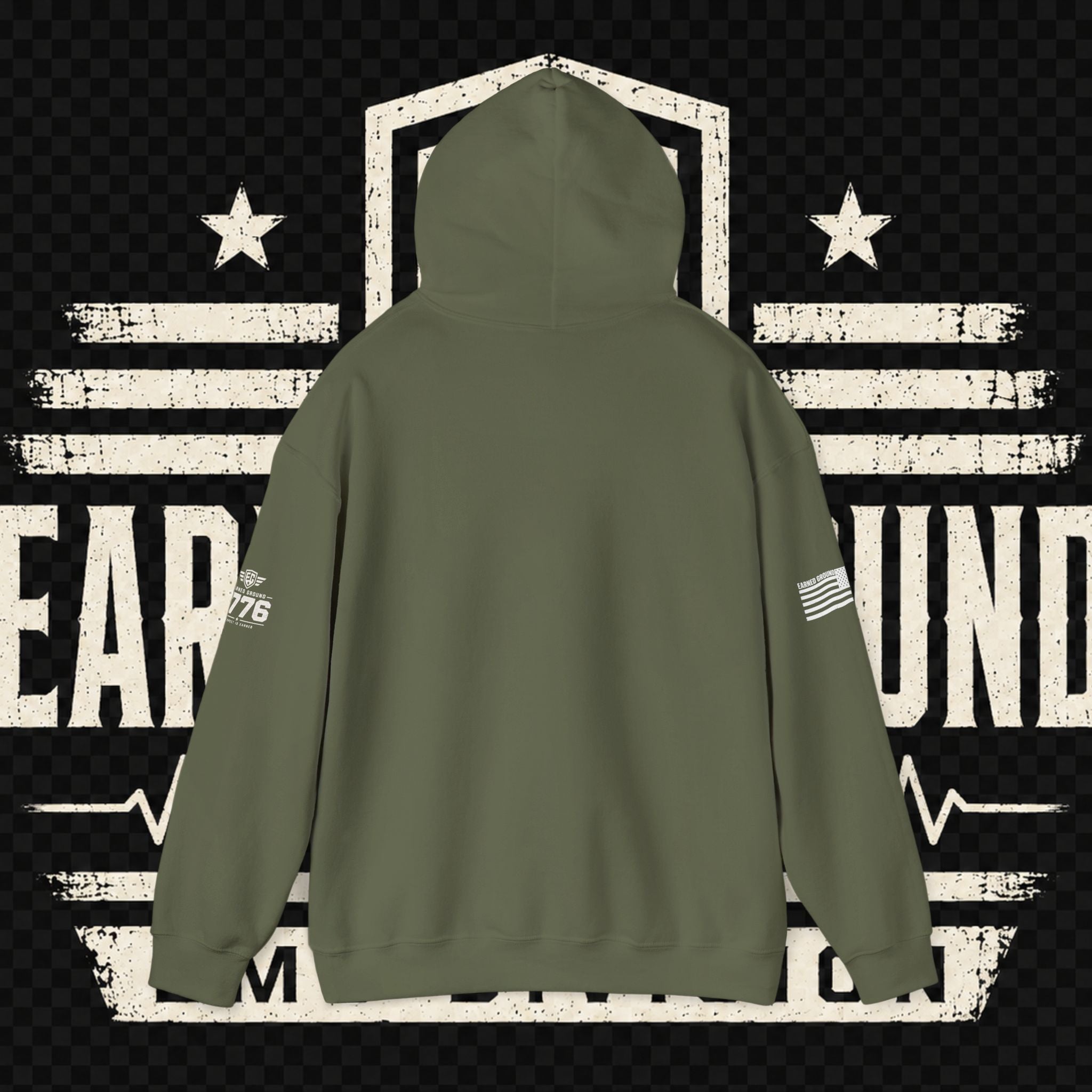 Earned Ground EMS Division Hoodie — Paramedic / EMT Tribute Pullover