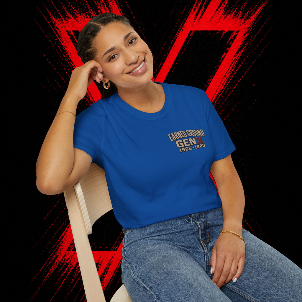 Earned Ground Gen X 1965–1980 Retro Vintage Tee— Gen X 1965–1980 Retro Vintage Tee
