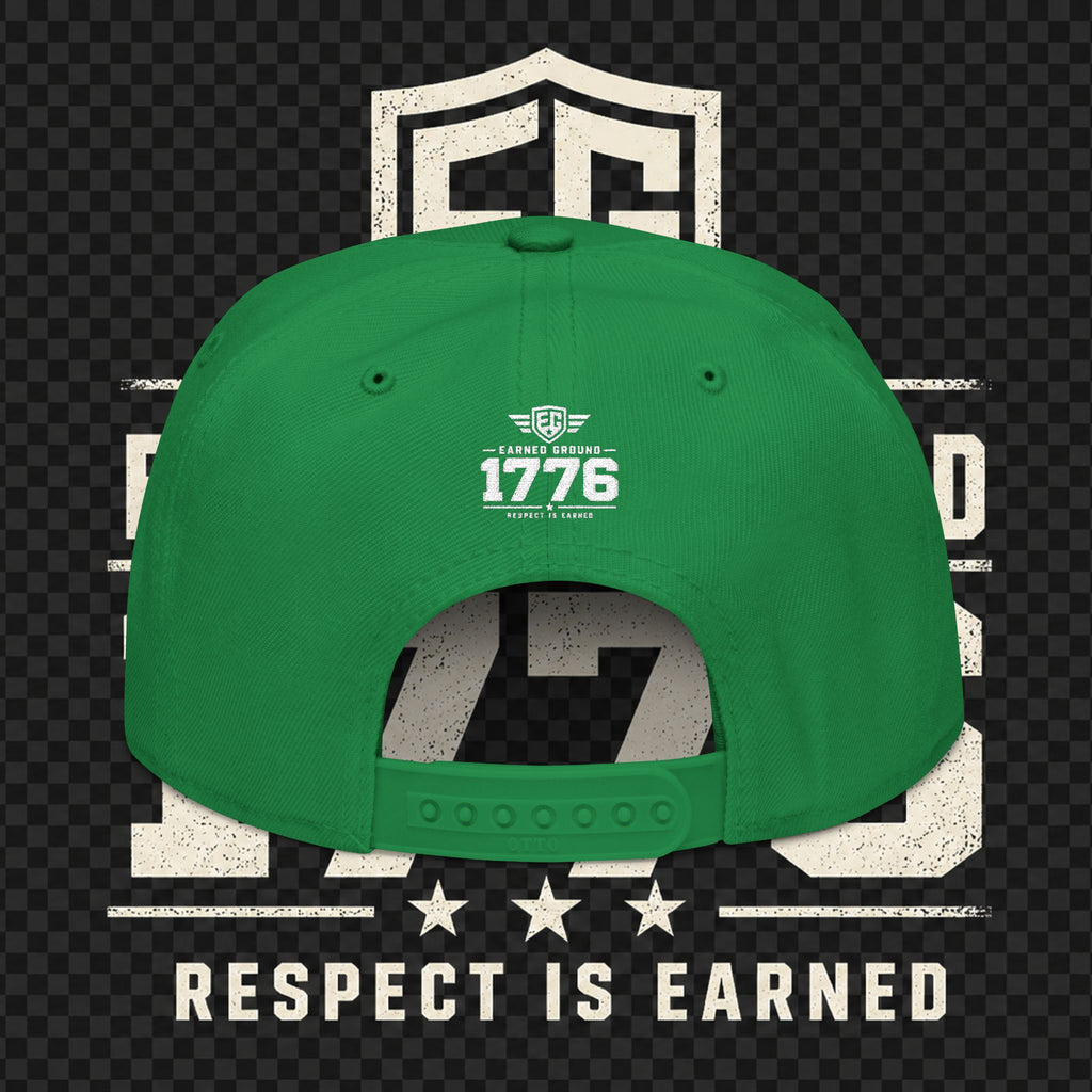 Earned Ground Embroidered Snapback Hat – Respect Is Earned Logo