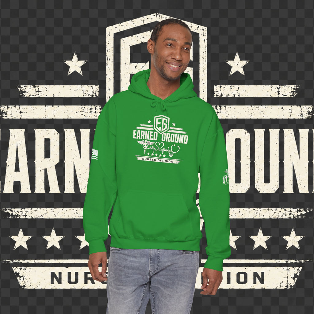 Earned Ground Nurses Division Hoodie — Nurse Tribute Pullover