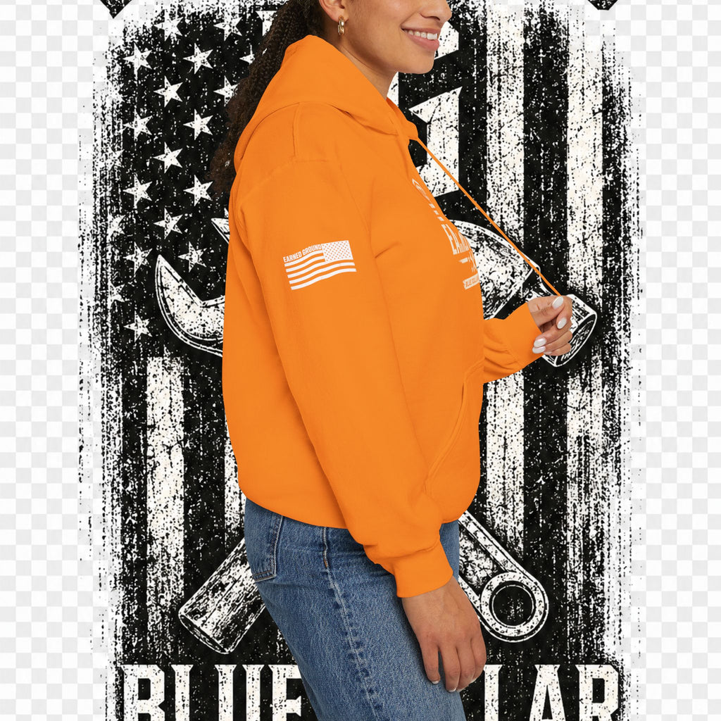 Earned Ground Blue Collar Hoodie – Blue Collar Division Hoodie
