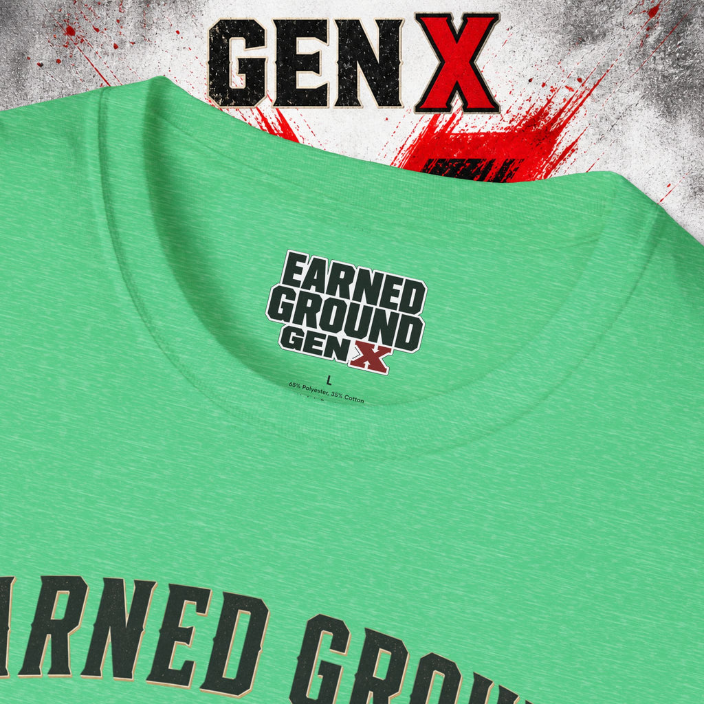 Earned Ground GEN X T-Shirt — 1965–1980 Retro Pride Tee