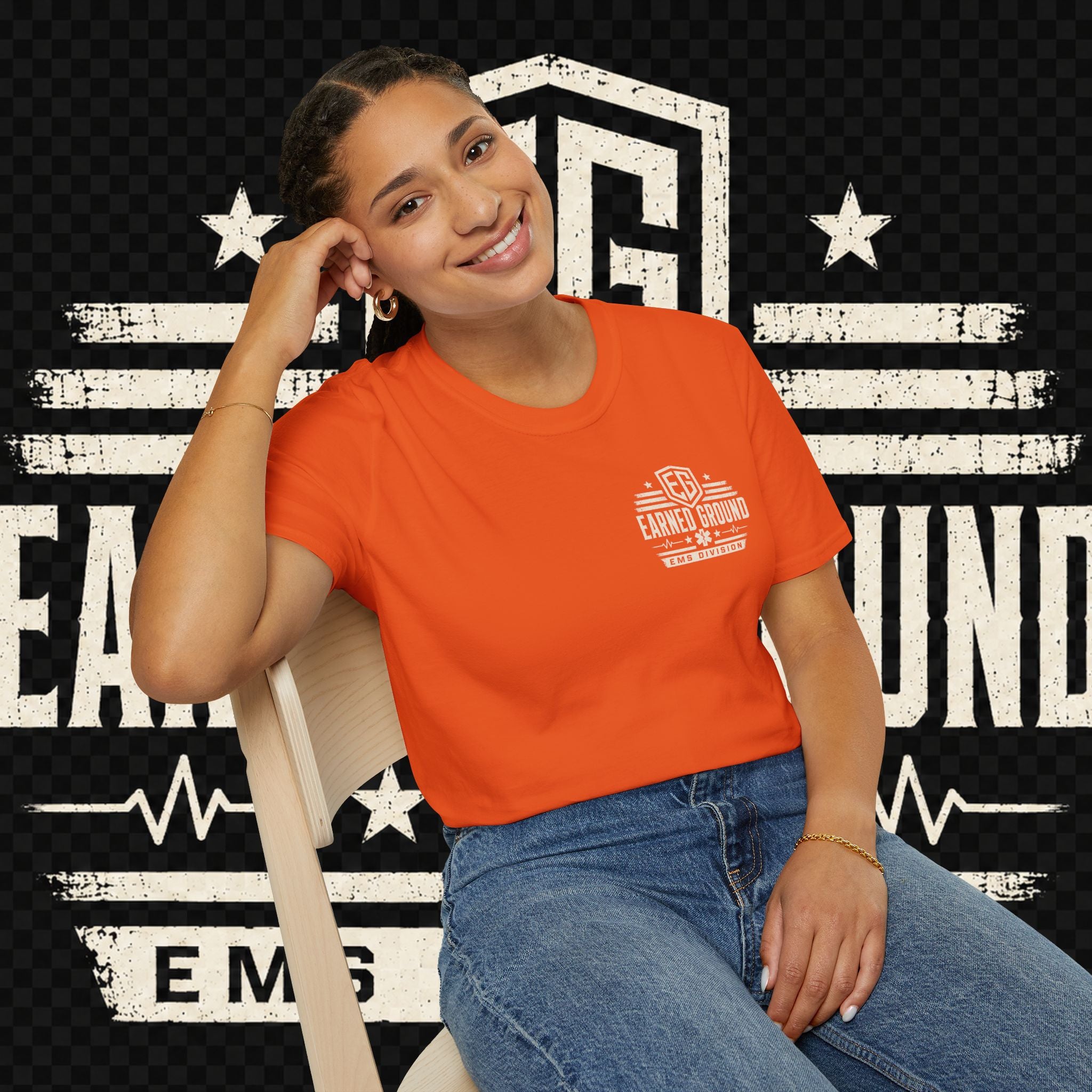 EARNED GROUND EMS DIVISON Heritage T-Shirt -