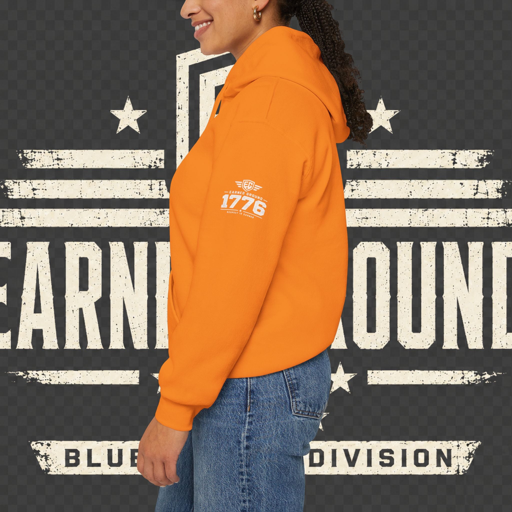 Earned Ground Blue Collar Hoodie – Blue Collar Division Hoodie