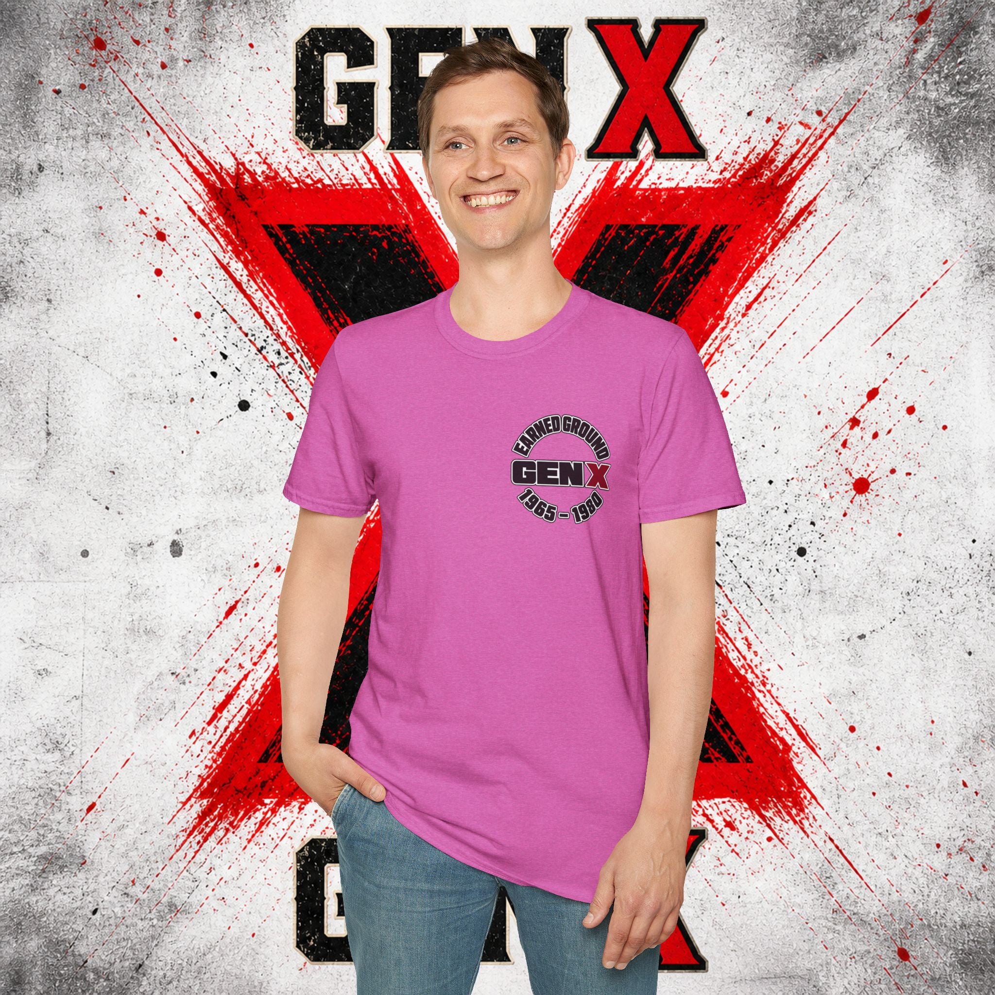 EARNED GROUD Gen X 1965–1980 Retro Logo T-Shirt