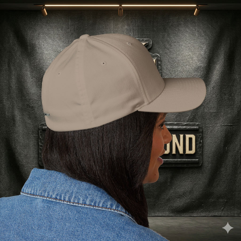 EARNED GROUND FLEX FIT — Elegant Script 'E & G' LOGO BALL CAP